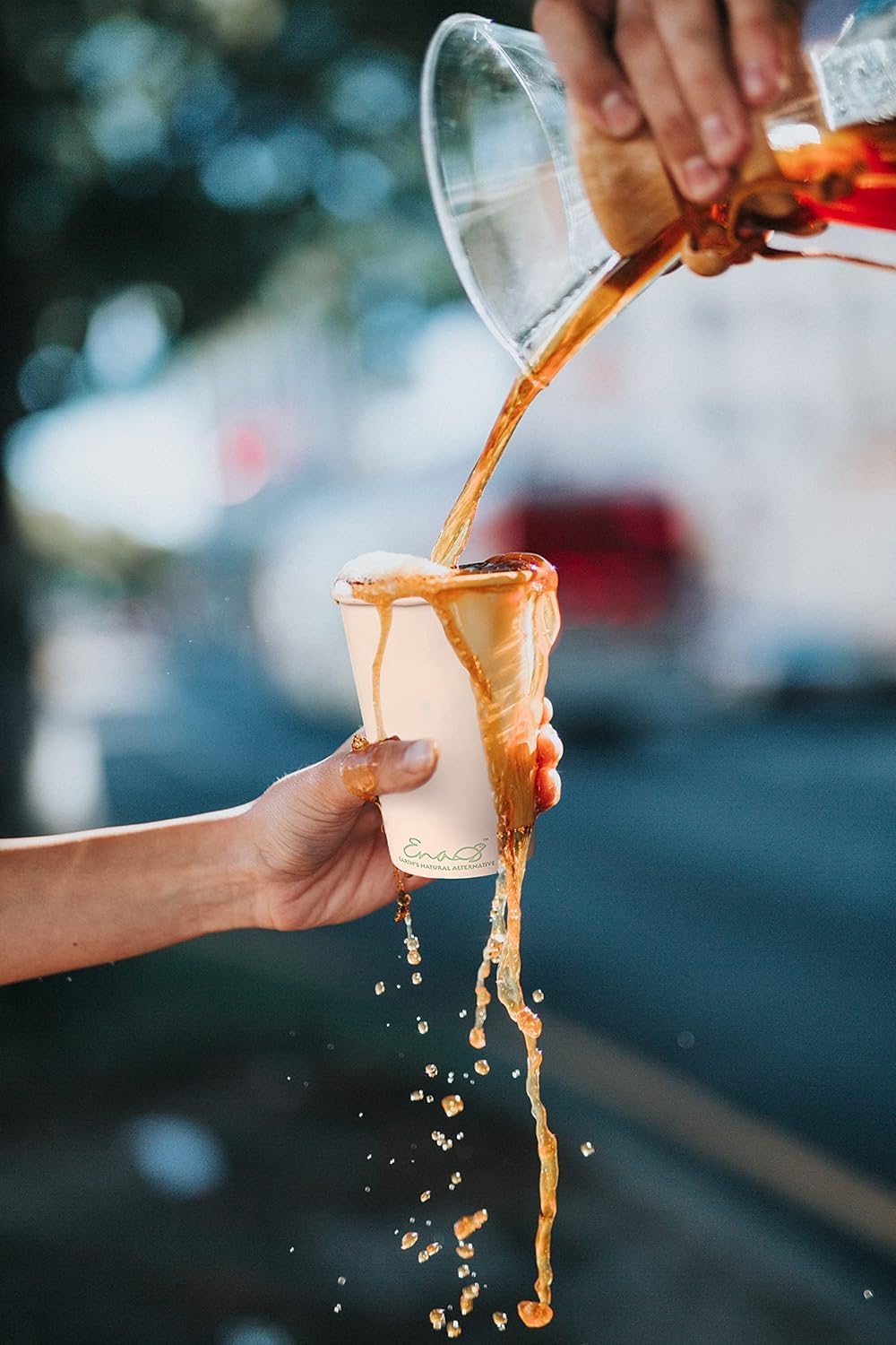 Ena's 8oz Compostable Bamboo Fiber Cups - Hình 2