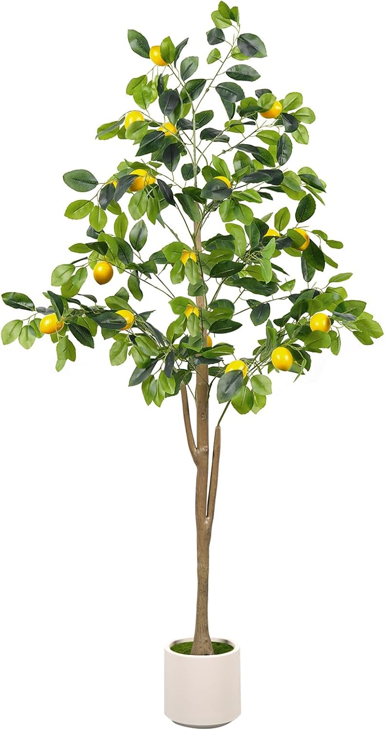 Potted Artificial Lemon Tree