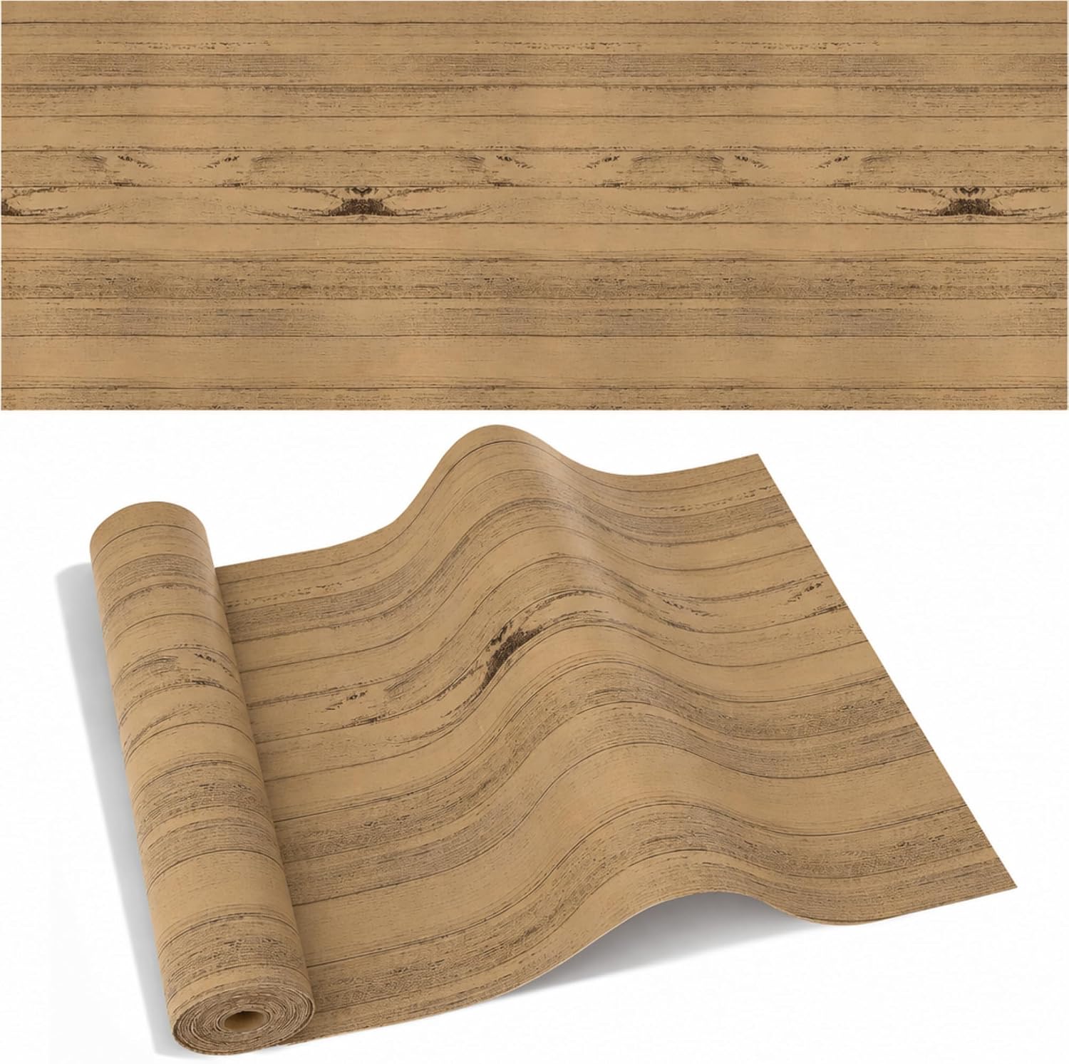 Natural Wood Fabric Bulletin Board Paper Roll
