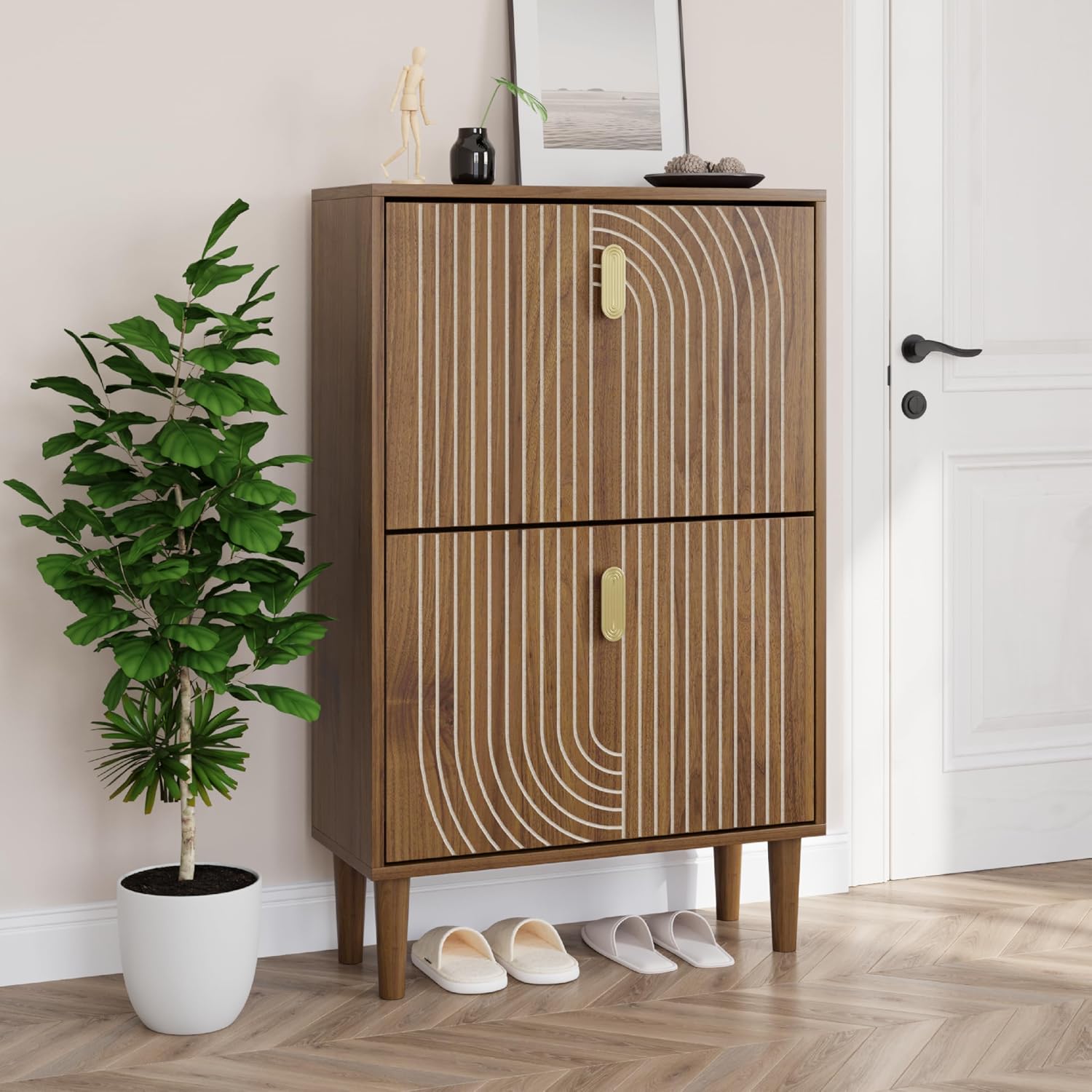 2-Drawer Shoe Cabinet