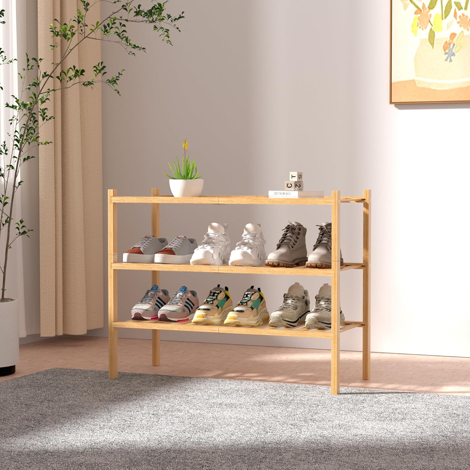 Natural Bamboo Tier - Hình 2